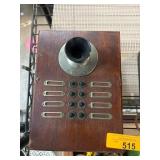 Vintage Wooden Wall-Mount Phone Apparatus