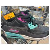 Nike Air Max 90 Sneakers in Black, Teal, and Pink