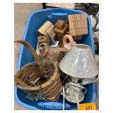 Decorative Items in Storage Bin