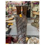 Mosaic Vase Trio with Metallic Details
