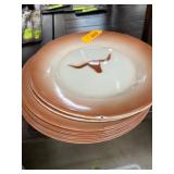 Plates With Longhorn Motif