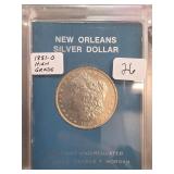 1881-O Morgan Silver Dollar in High Grade