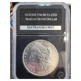 Genuine Uncirculated 1881-S Morgan Silver Dollar