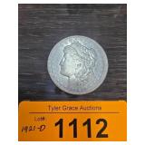 1921-D Morgan Silver Dollar Coin
