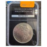 1921-S Morgan Silver Dollar, Genuine Uncirculated