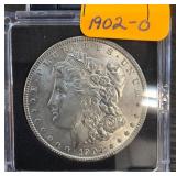 1902-O Morgan Silver Dollar in Protective Case