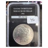 1902 Morgan Silver Dollar, 90% Silver