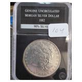 1882 Morgan Silver Dollar in Uncirculated Conditio