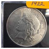 1922 Liberty Peace Silver Dollar Coin