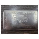 Fine Titanium .999 One Troy Ounce Bar
