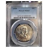 1958 Franklin Half Dollar PCGS MS65