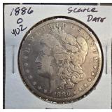 1886-O Morgan Silver Dollar
