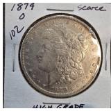 1879-O Morgan Silver Dollar in High Grade