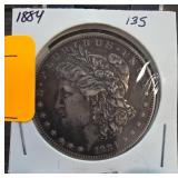 1884 Morgan Silver Dollar Coin