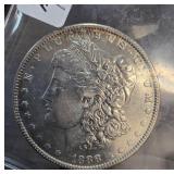 1888-O Morgan Silver Dollar in Holder