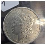 1881-S Morgan Silver Dollar BU Condition