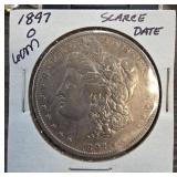 1897-O Morgan Silver Dollar with Scarce Date