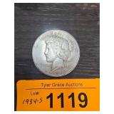 1934-S Peace Silver Dollar Coin