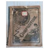 Vintage Stamp Collection in Composition Notebook