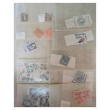 Vintage Postage Stamps in Sleeves