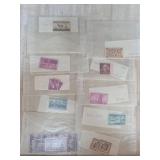 Vintage Postage Stamps in Sleeves