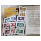 Mint Worldwide Postage Sheets with Correspondence