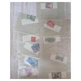 Vintage Pakistan Postage Stamps in Sleeves