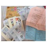 Stamps With Covers and Ephemera