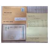 Herrick Stamp Lot: Covers, Invoice, and Sheets