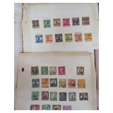 Extensive Assortment of Postage Stamps on Album Pa