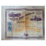 The National Bank of Fishkill Stock Certificate