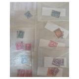 Vintage Postage Stamps in Envelopes