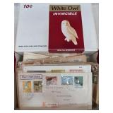 International Postal Covers in White Owl Box