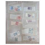 Postage Stamps in Envelopes
