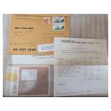 Herrick Stamp Co. Ephemera Lot with Stamps and Inv
