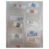 International Postage Stamps in Envelopes