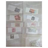 International Postage Stamps in Envelopes