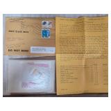 Vintage Postal Stamp Collection with Correspondenc