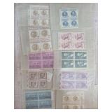 U.S. Commemorative Stamps in Blocks