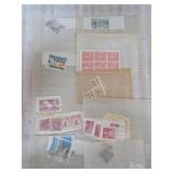Vintage Postage Stamps in Glassine Envelopes