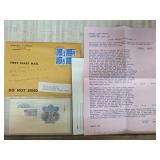 Silver Jubilee Stamp Set With Correspondence