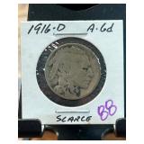 1916-D Buffalo Nickel in Holder