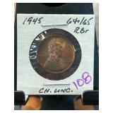 1945 Lincoln Wheat Cent CH UNC Condition