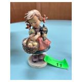 Goebel Figurine of Girl with Basket, W. Germany