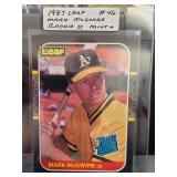 1987 Leaf #46 Mark McGwire Rookie Card