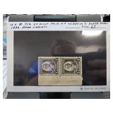 1932 US #712 VF Mint Pair Stamps with Dot Variety