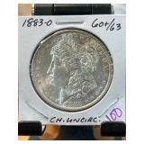 1883-O Morgan Silver Dollar, CH.UNCIRC.