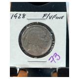 1928 Buffalo Nickel in Fine to Very Fine Condition