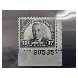 1931 17-Cent Wilson Postage Stamp Plate No. 20535
