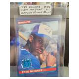 1986 Donruss Fred McGriff Rookie Card #28